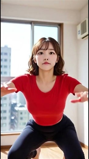 Her Burpee Combo Outfit… Body Lines Killer!