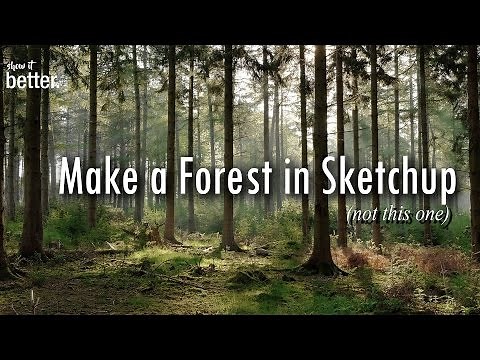 Making a Forest in Sketchup and Vray - Architecture Visualisation-