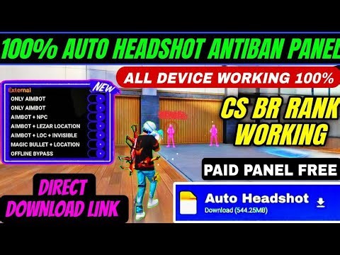 ANTIBAN FREE FIRE PANEL 🔥 FREE FIRE MAX 100% HEADSHOT PANEL 🎯 FF MAX MAGIC BULLET, FF HEADSHOT HACK