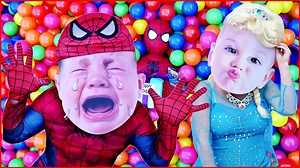 CRYING BABY Spiderman Gets PRANKED Gag Gift BOMB Bad Elf on the Shelf CRYING BABIES Superheroes IRL-