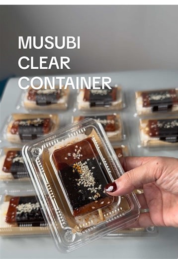 Compact Clamshell Container for Delicious Musubi