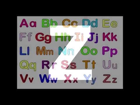 Vídeo Educativo; Abecedario en Mayúsculas (en español, blanco y negro)