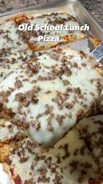 I FINALLY figured out the secret to school lunch pizza! 🍕🤯 Can you guess what it is? #schoollunch