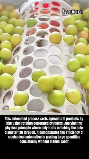 Automated Size Sorter 🍊#process #automation #sorting #usa #europe