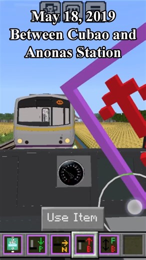 May 19, 2019 LRT 2 Collision between Cubao and Anonas Station (Minecraft Bedrock Edition)