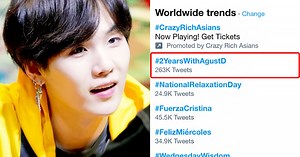 BTS Fans Celebrate Suga's Solo Mixtape Debut By Trending "#2YearsWithAgustD" Worldwide