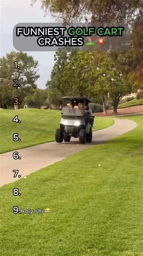 TheGolfFiles on Instagram: "FUNNIEST GOLF CART CRASHES"
