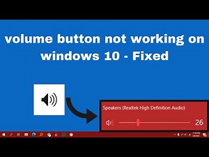 [Fixed 2021] - Volume Button NOT Working On Windows 10 | How To Fix Taskbar Volume Button