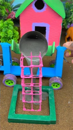 Mini Construction Cement Mixer Machine|Amazing DIY Construction ScienceProject#shorts#youtubeshorts