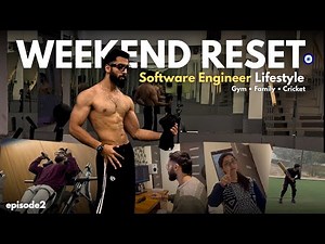 Software Engineer Weekend Routine | Gym, Family & Cricket | Work from Home | Episode 2