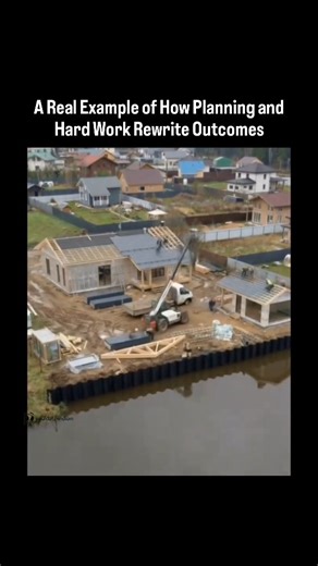 ＩＮＤＩＡＮ on Instagram: "Don't Forget to Follow @up2dateindian 📌 This 29-second video delivers a highly satisfying transformation that viewers can’t stop watching. It begins by showing a neglected plot filled with deep potholes, stagnant dirty water, and unusable land—a place that looks impossible to build on. The scene then shifts as a construction company steps in and completely transforms the area, layer by layer, into a stunning modern house. The contrast between the filthy starting point and 