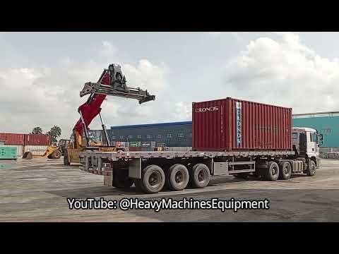 The Fourth Height Stacking of Containers with SANY machine | unloading and loading containers