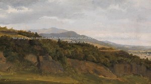 Matthew 6:33 Christian Desktop Wallpapers, Vintage Landscape Painting Digital Download, Desktop Wallpaper Aesthetic, Bible Verse Wallpaper