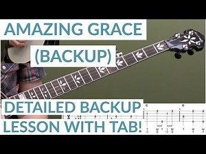 Amazing Grace (Backup) Beginner Banjo Lesson