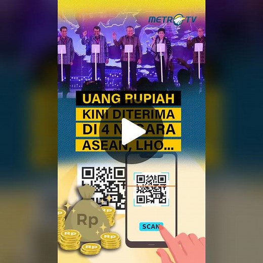 Mata uang Indonesia, rupiah kini dapat digunakan berbelanja di 4 negara ASEAN. #ASEAN #KTTASEAN