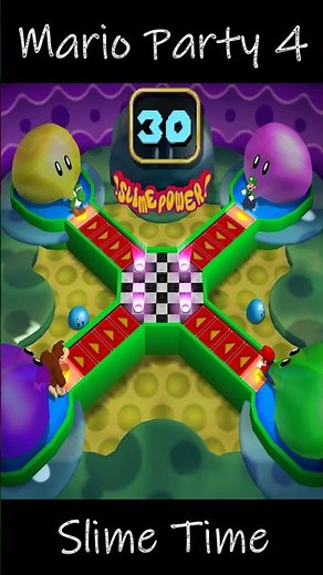 Mario Party 4 Slime Time - Donkey Kong vs Mario vs Luigi vs Yoshi