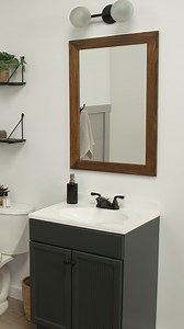 Did you know it was this easy to transform a bathroom mirror?...