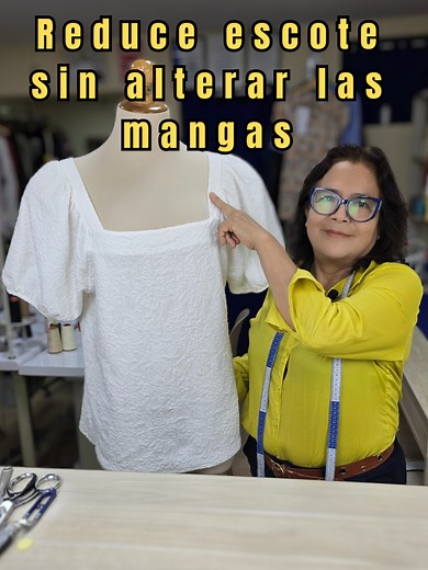 Reduce el escote de blusas fácilmente
