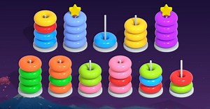 Download & Play Color Hoop Sort - Ring Puzzle on PC & Mac (Emulator)
