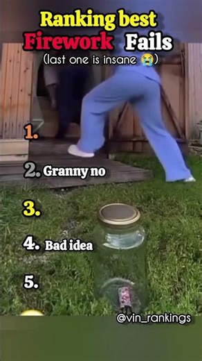 Ranking best firework fails #shorts