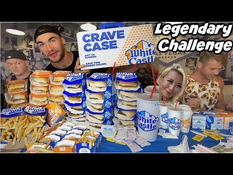 HAROLD & KUMAR WHITE CASTLE CHALLENGE | With Matt Stonie Record | (9,660 Calories) | Las Vegas