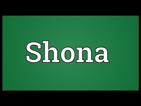 Shona Meaning