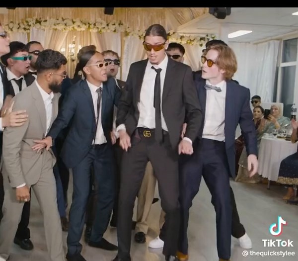 Hilarious Wedding Dance Performance by Groom and Groomsmen