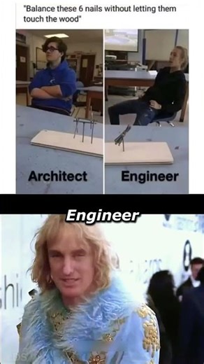 Architect vs Engineer Logic 🛠️#meme #humor #logic