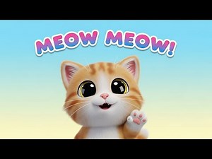 Meow Meow Song 🎵 | Fun Animal Rhyme for Toddlers