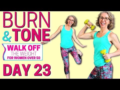 Build a BEAUTIFUL Body! Non Stop Burn and Tone Workout with hand weights🦶 WALK Off the Weight Day 23