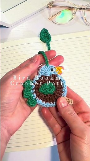 Crochet Idea Bird Bookmark | Cute & Easy Crochet Pattern (PDF)