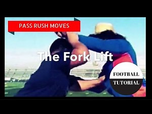 Pass Rush Moves - THE FORK LIFT - Defensive Line Drills - American Football Tutorial