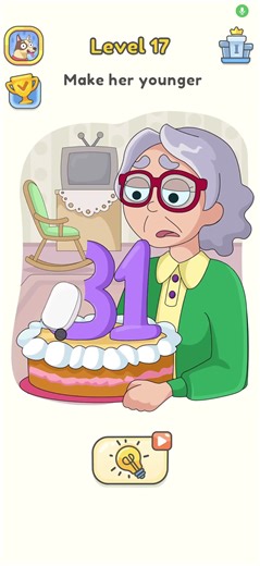 DOP 5 Level 17 Solution | Make Her Younger (81 se 31 kaise karein) | Mind-Blowing Puzzle Game#shorts