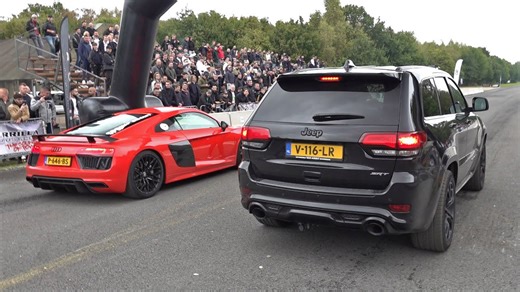 Jeep Grand Cherokee SRT vs Audi R8 V10