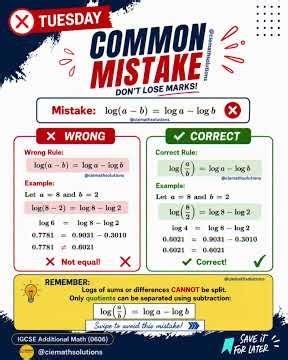 Avoid This Common Logarithm Mistake | IGCSE Additional Mathematics (0606)
