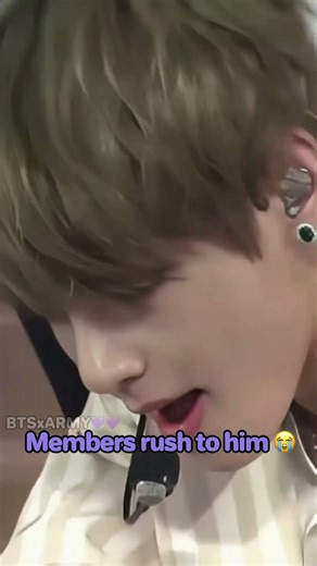 Taehyung Fainted on Stage… The way they Helped Him 😳💜 #taehyung #taehyungedit #bts #kpop