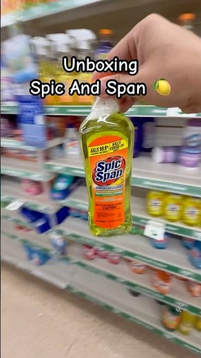 Unboxing Spic And Span 🍋