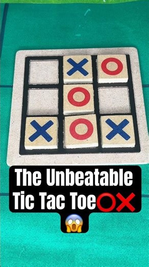 The Unbeatable Tic Tac Toe Strategy: 💯%Win Rate😱 #shorts