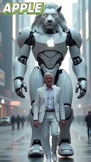 Company logos with owners & robot.