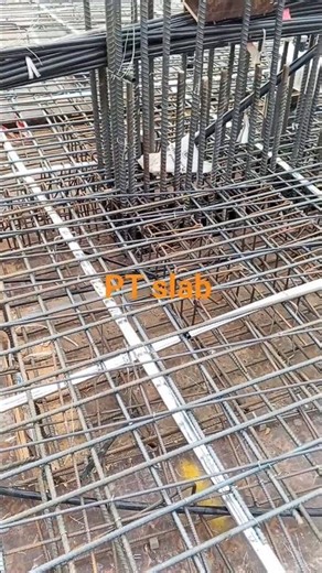 PT slab construction site #اكسبلور