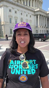 Qiana is a Baggage Agent at DFW Airport. She works hard to help passengers find their luggage and continue along with their travels. She is calling on Congress to include the Good Jobs for #GoodAirports standards in FAA reauthorization so she has the pay and benefits she needs to take care of herself and her family. | SEIU Airport Workers United