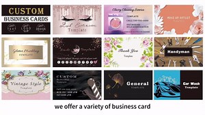 Custom Business Cards Customize with Logo QR Code Personalized General Cards 1000 500 200 100 for Small Business Double-Sided Printing