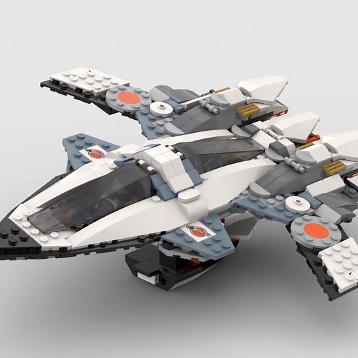 Galaxy Fighter (Macross Inspired) - Alternate Build of 2 x 60430 Interstellar Spaceship#legoalternative #legomoc #legotiktok #lego