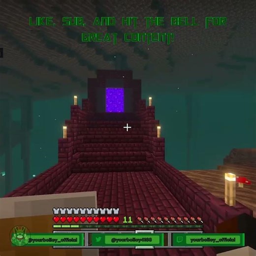 NEW Nether Portal Platform!!!