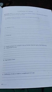 Chapter One: Set Theory1. Explain and give an example in tabu... | Filo