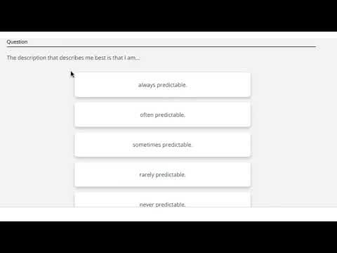Home Depot Assessment: Q13 | The description that describes me best is that I am