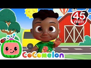 Adventure Bus Song 45 MIN COMPILATION | Wheels on the Dance Party | CoComelon Songs for kids