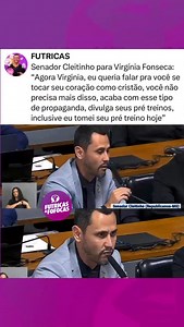 10K reactions · 772 comments | Senador Cleitinho para Virgínia Fonseca: “Agora Virginia, eu queria falar pra você se tocar seu coração como cristão, você não precisa mais disso, acaba com esse tipo de propaganda, divulga seus pré treinos, inclusive eu tomei seu pré treino hoje” Siga @futricasefofocasoficial para ver mais ☕️ (Vídeo/Reprodução: @/Tv Senado) | Futricas e Fofocas | Facebook