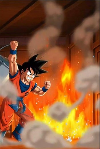 Goku Saves a Burning House 🔥 #shorts