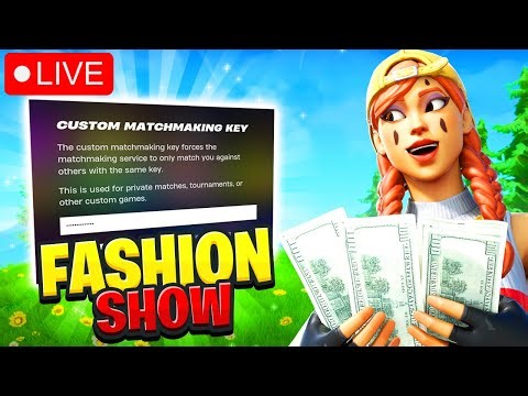 🔴 Hosting Fortnite Customs for V-BUCKS | Fashion Shows // Hide & Seek // Zone Wars // Simon Says